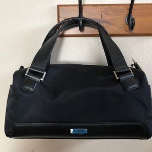 Black TUMI satchel bag